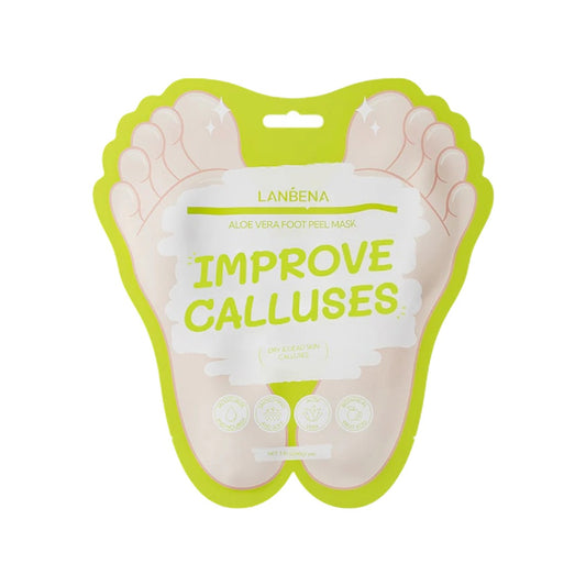 LANBENA Aloe Vera Foot Peel Mask – Gentle Exfoliation & Hydration for Baby-Soft Feet