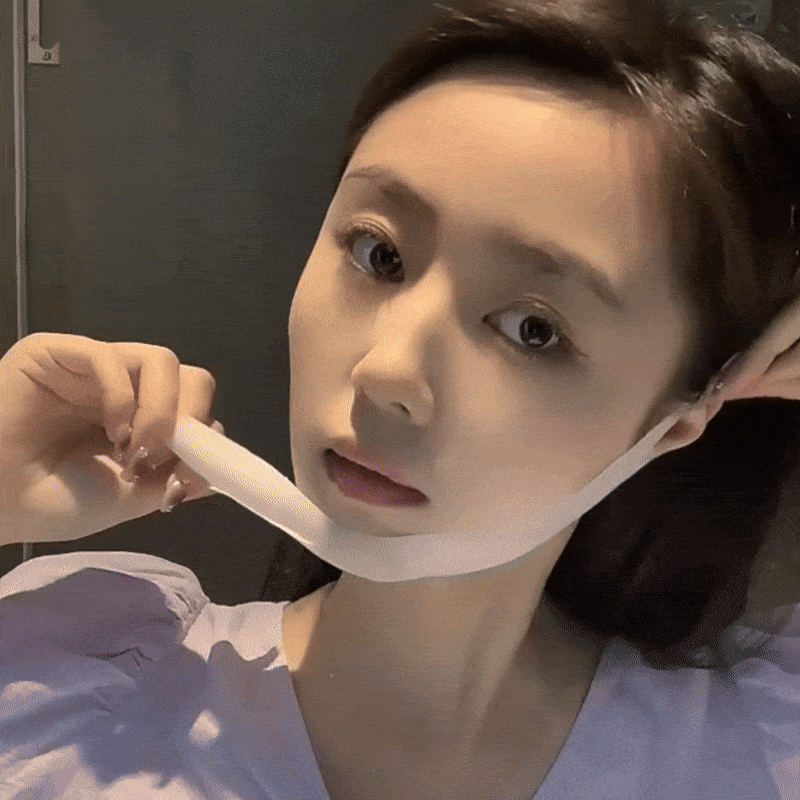 Loloskinny Hydrogel Chin V-Line Lifting Mask – Korean Anti-Aging Jawline Sculpting Treatment