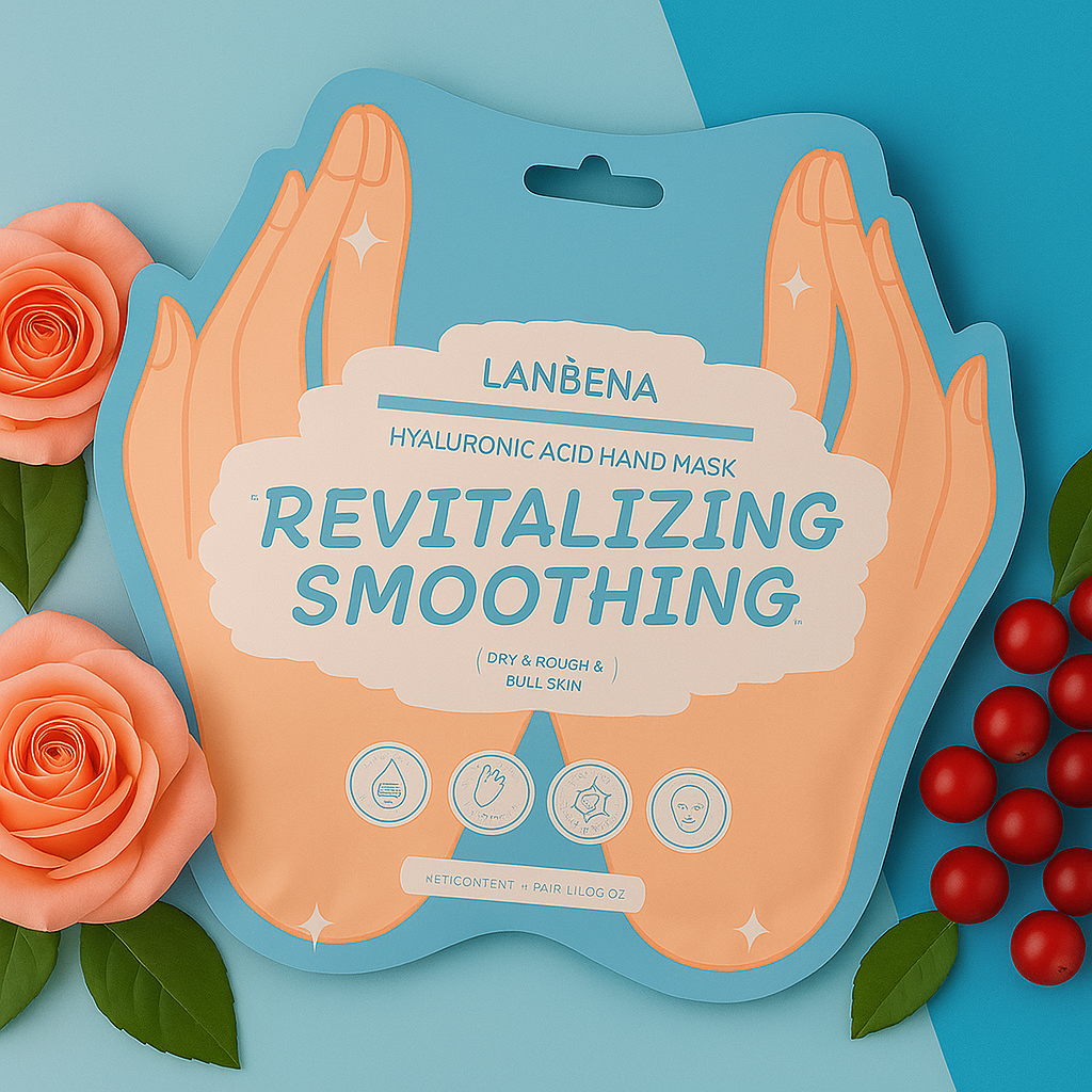 LANBENA Hyaluronic Acid Hand Mask – Deep Hydration & Soothing Care for Soft, Plumped Hands