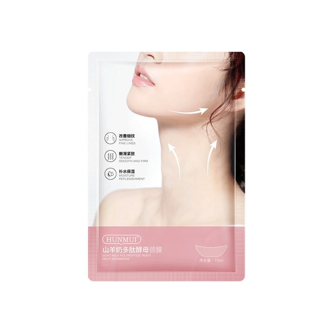 HUNMUI Goat Milk Neck Mask – Moisturizing, Firming & Anti-Aging