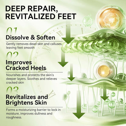 LANBENA Aloe Vera Foot Peel Mask – Gentle Exfoliation & Hydration for Baby-Soft Feet