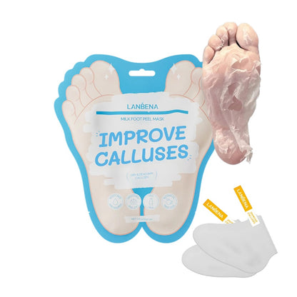 LANBENA Milk Foot Peel Mask – Gentle Peeling & Deep Nourishment for Smooth, Soft Feet