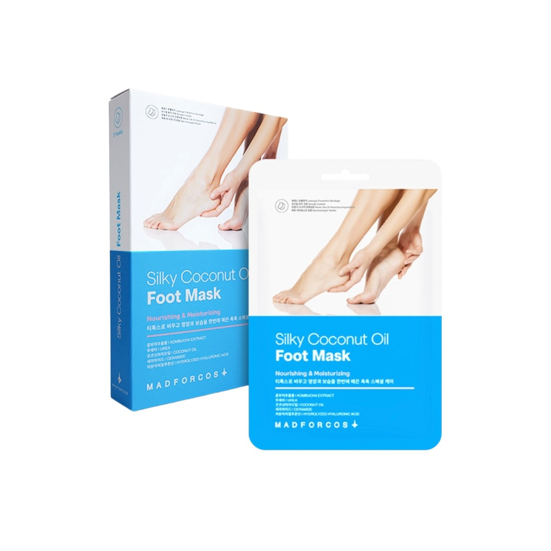 MADFORCOS Silky Coconut Oil Foot Mask – Ultra-Nourishing Moisture Therapy for Dry Feet