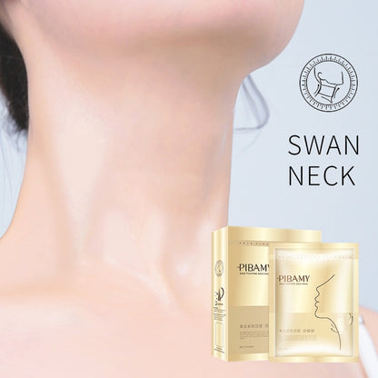 PIBAMY Gold Tightens Neck Mask – Anti-Aging Neck Mask for Firming, Tightening & Wrinkle Care