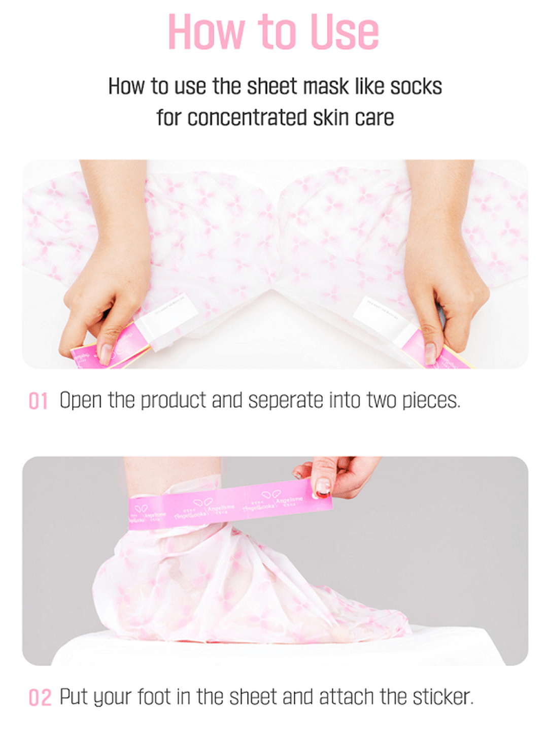 Angellooka Heating Foot Pack – Self - Warming Moisturizing Foot Mask - Maskory