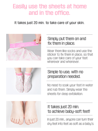 Angellooka Heating Foot Pack – Self - Warming Moisturizing Foot Mask - Maskory