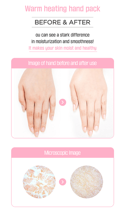 Angellooka Heating Hand Pack – Self - Warming Moisturizing Hand Mask - Maskory