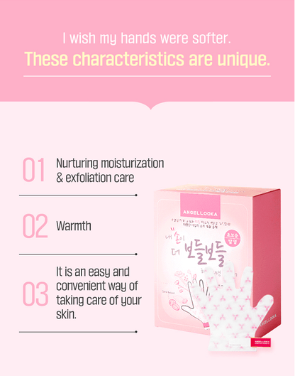 Angellooka Heating Hand Pack – Self - Warming Moisturizing Hand Mask - Maskory