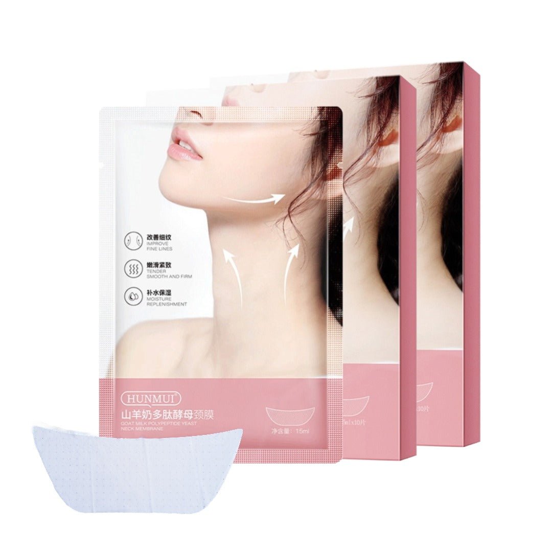 HUNMUI Goat Milk Neck Mask – Moisturizing, Firming & Anti-Aging - Maskory