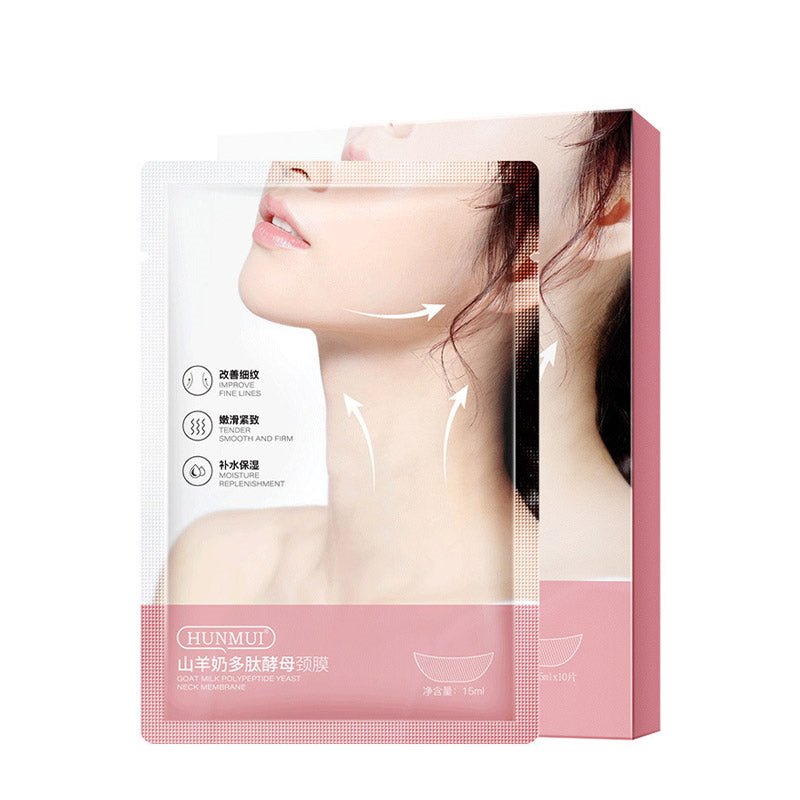 HUNMUI Moisturizing Gold Firming Neck Mask – 24K Gold Collagen Hydrogel Anti - Aging Neck Mask - Maskory