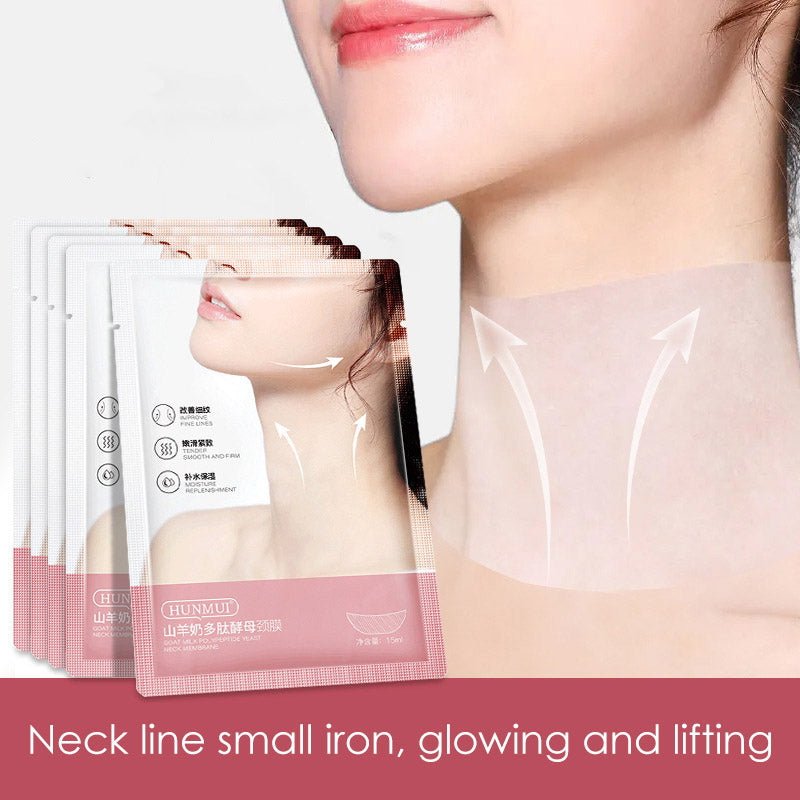 HUNMUI Moisturizing Gold Firming Neck Mask – 24K Gold Collagen Hydrogel Anti - Aging Neck Mask - Maskory