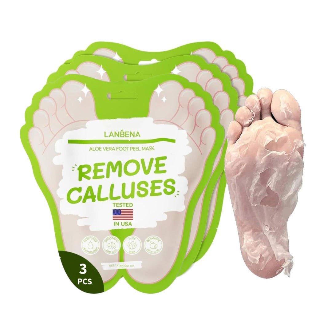 LANBENA Aloe Vera Foot Peel Mask – Gentle Exfoliation & Hydration for Baby - Soft Feet - Maskory