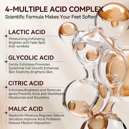 LANBENA Coffee Foot Peel Mask – Exfoliating Sock Mask for Dry, Callused Feet, Softening & Hydrating - Maskory