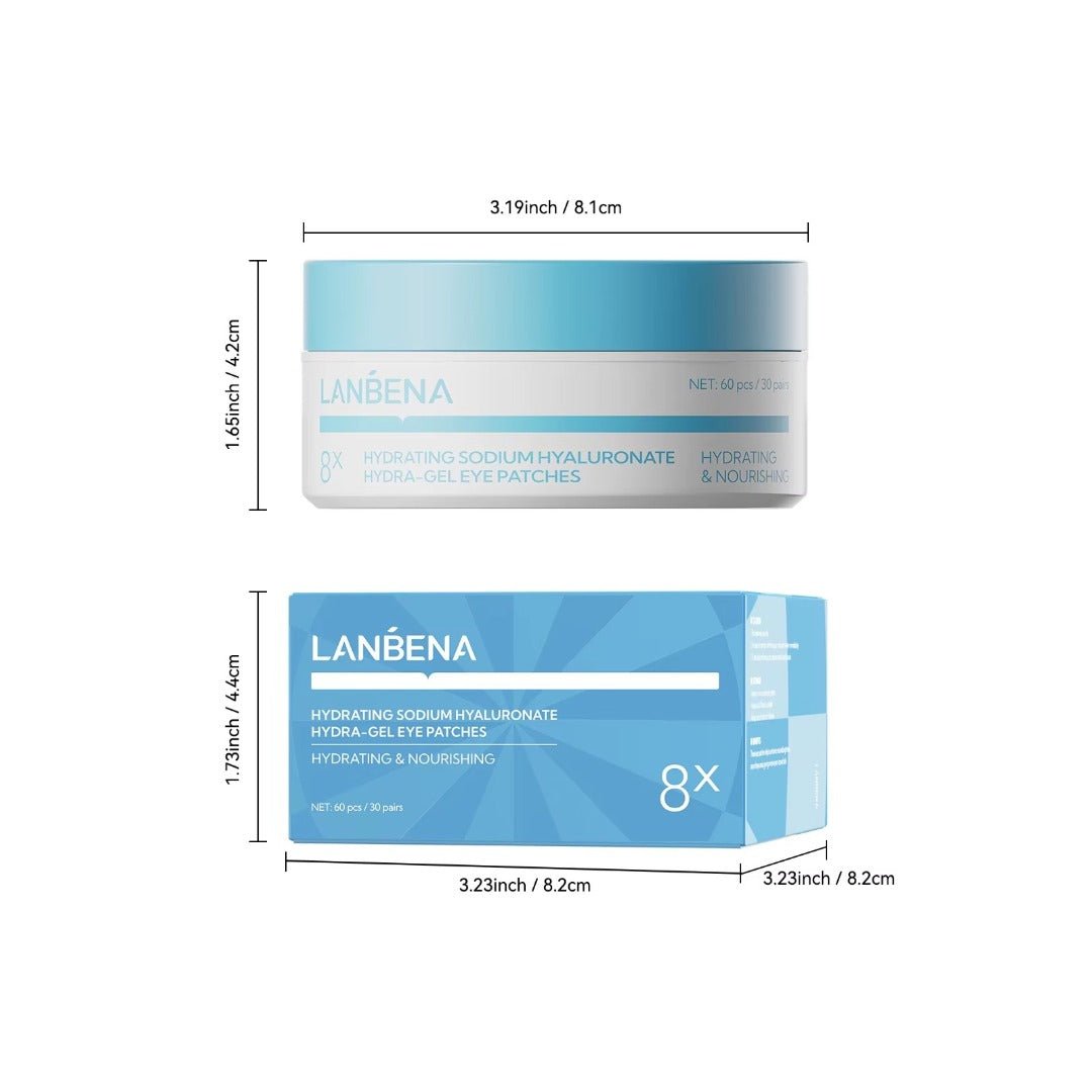 Lanbena Hydrating Sodium Hyaluronate Hydra - Gel Eye Patches - Maskory