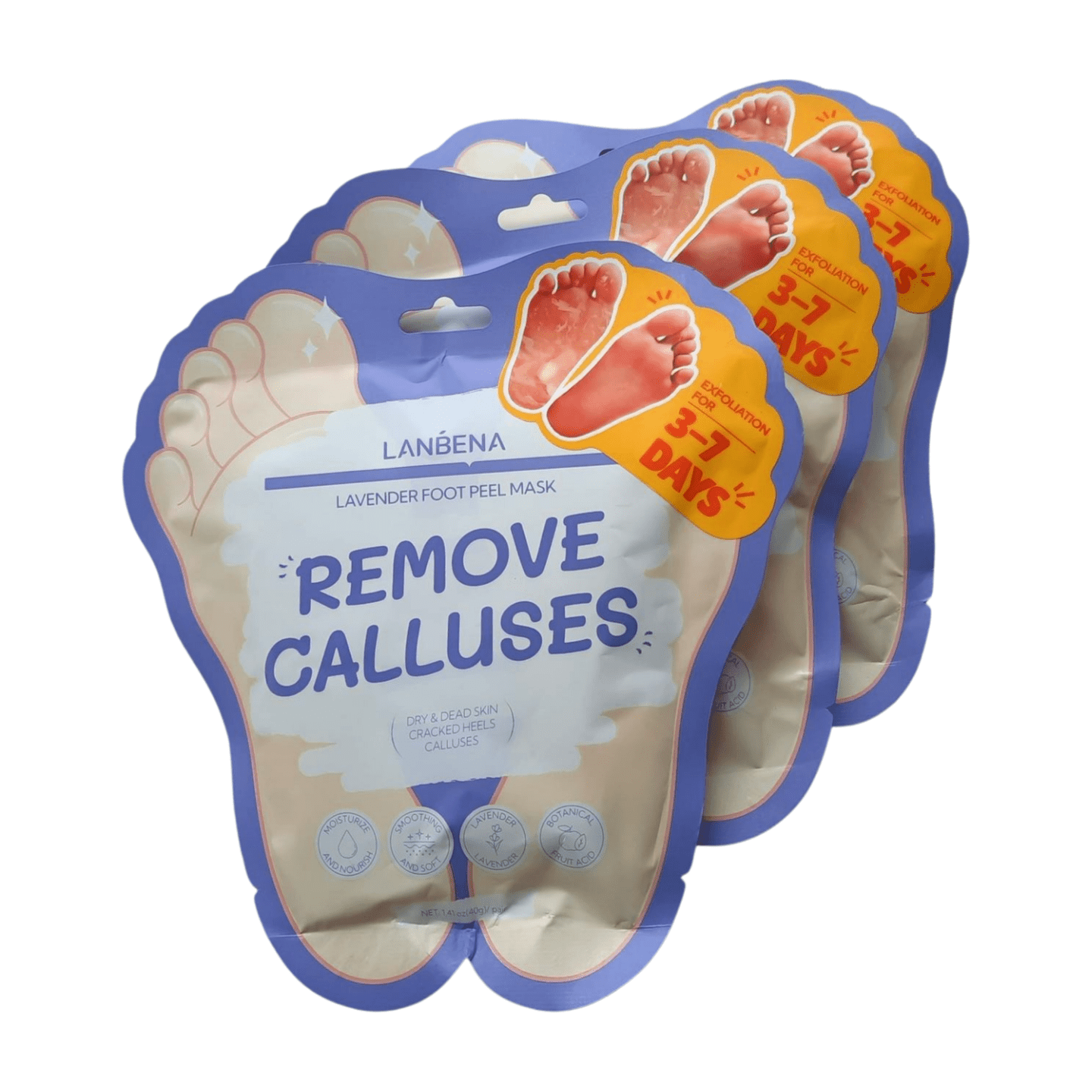 LANBENA Lavender Foot Peel Mask – Exfoliation & Calming Care for Smooth, Refreshed Feet - Maskory