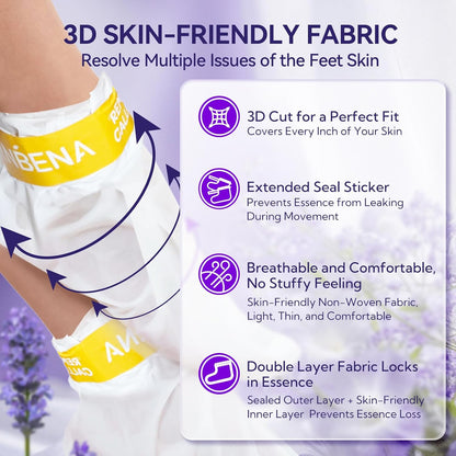 LANBENA Lavender Foot Peel Mask – Exfoliation & Calming Care for Smooth, Refreshed Feet - Maskory