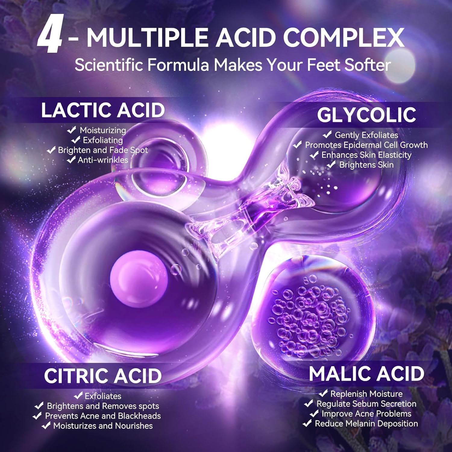 LANBENA Lavender Foot Peel Mask – Exfoliation & Calming Care for Smooth, Refreshed Feet - Maskory