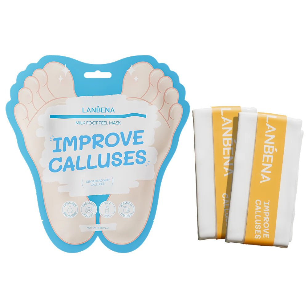 LANBENA Milk Foot Peel Mask – Gentle Peeling & Deep Nourishment for Smooth, Soft Feet - Maskory
