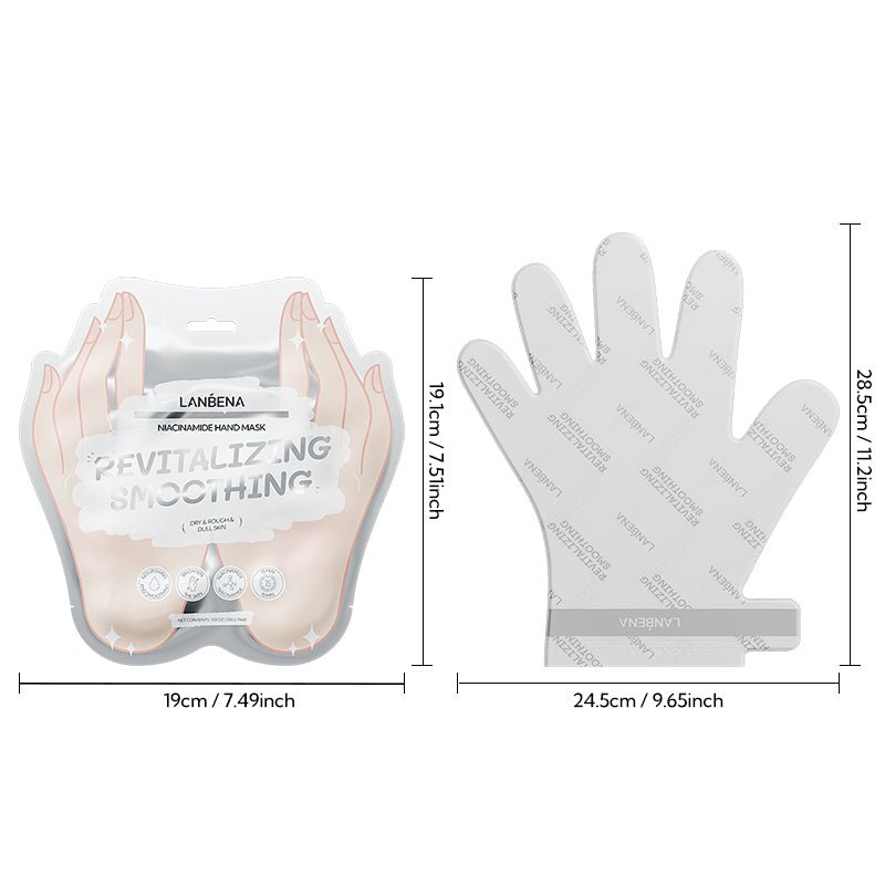 LANBENA Niacinamide Hand Mask – Deep Hydration & Brightening for Smooth, Radiant Hands - Maskory