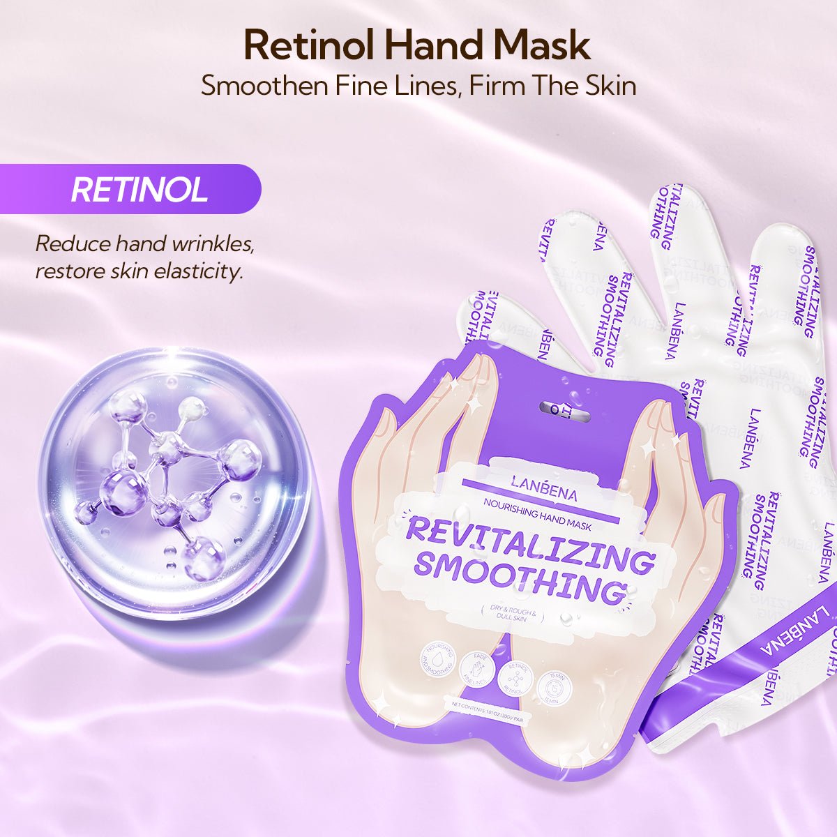 LANBENA Nourishing Hand Mask – Brightening & Deep Repair for Soft, Renewed Hands - Maskory