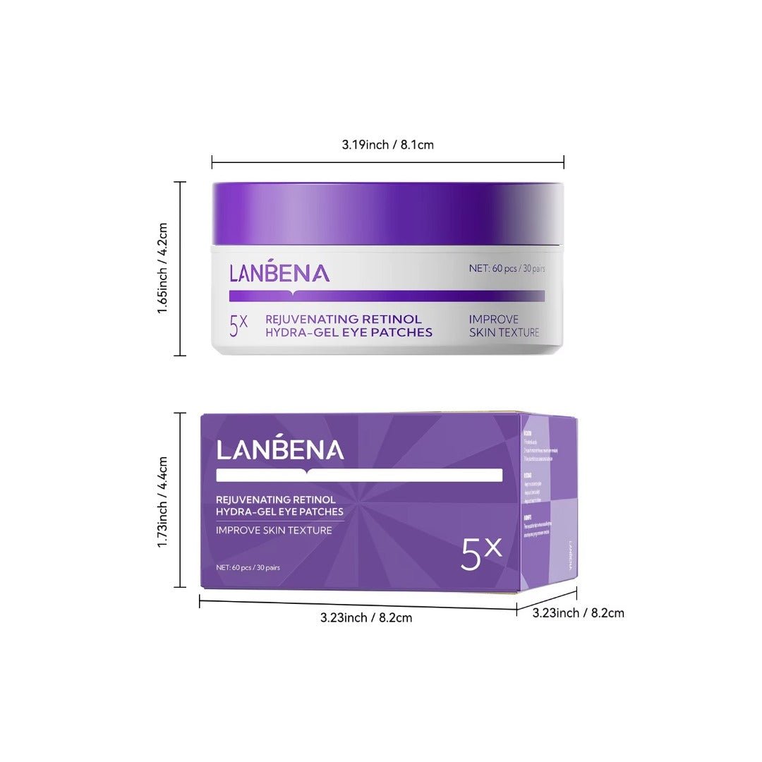 LANBENA Rejuvenating Retinol Hydra - Gel Eye Patches - Maskory