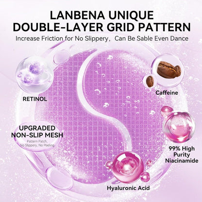 LANBENA Rejuvenating Retinol Hydra - Gel Eye Patches - Maskory