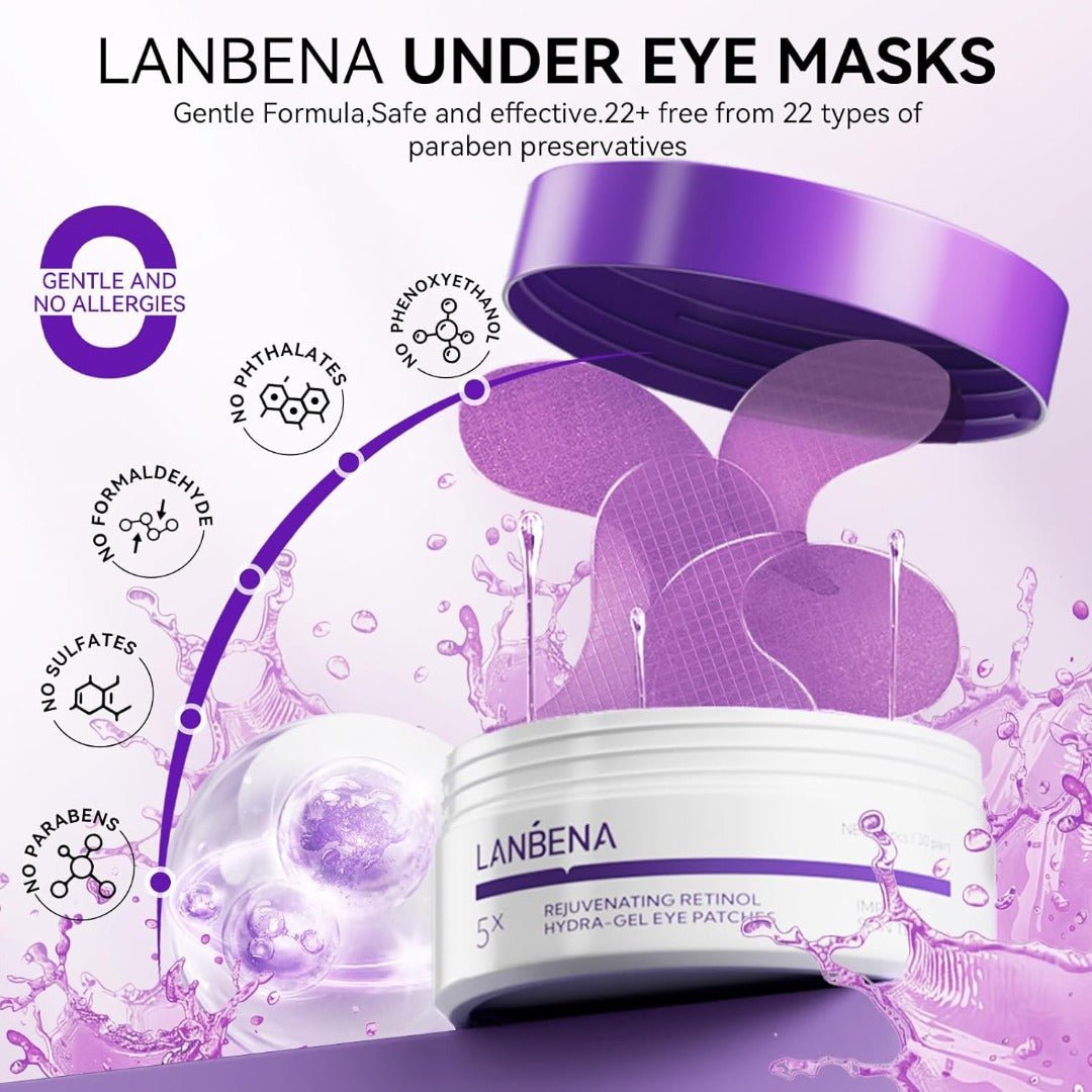 LANBENA Rejuvenating Retinol Hydra - Gel Eye Patches - Maskory