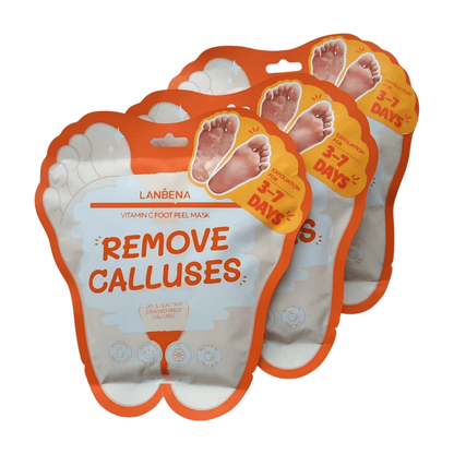 LANBENA Vitamin C Foot Peel Mask – Gentle Exfoliation & Brightening for Smooth, Soft Feet - Maskory