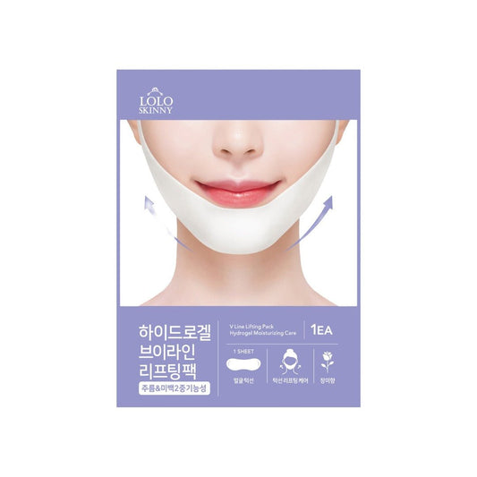 Loloskinny Hydrogel Chin V - Line Lifting Mask – Korean Anti - Aging Jawline Sculpting Treatment - Maskory