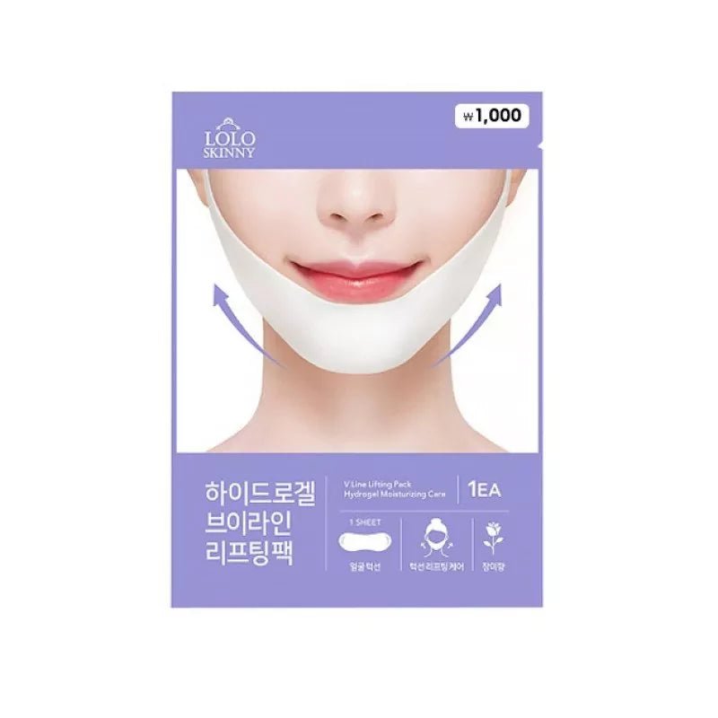Loloskinny Hydrogel Chin V - Line Lifting Mask – Korean Anti - Aging Jawline Sculpting Treatment - Maskory
