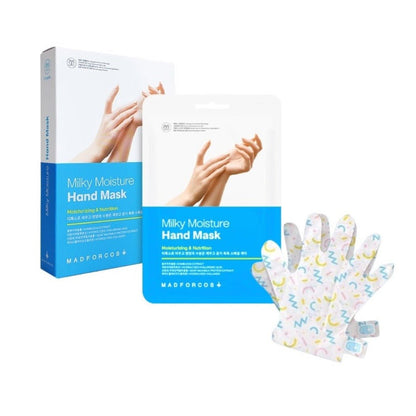 MADFORCOS Milky Moisture Hand Mask – Intensive Hydration & Softening for Dry, Tired Hands - Maskory