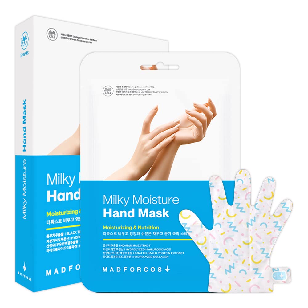 MADFORCOS Milky Moisture Hand Mask – Intensive Hydration & Softening for Dry, Tired Hands - Maskory