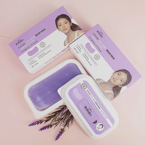 ROROBEE Collagen Neck Patch Jelly Mask – Firming & Brightening Care - Maskory