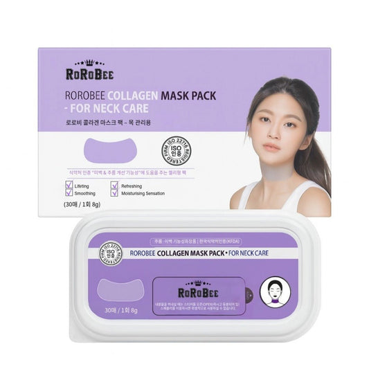 ROROBEE Collagen Neck Patch Jelly Mask – Firming & Brightening Care - Maskory