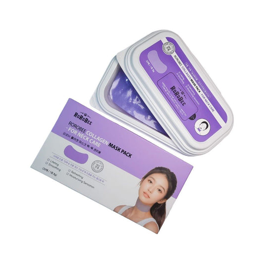 ROROBEE Collagen Neck Patch Jelly Mask – Firming & Brightening Care - Maskory