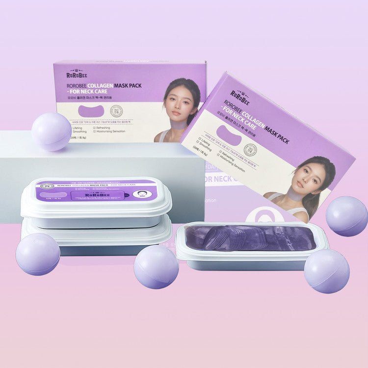 ROROBEE Collagen Neck Patch Jelly Mask – Firming & Brightening Care - Maskory