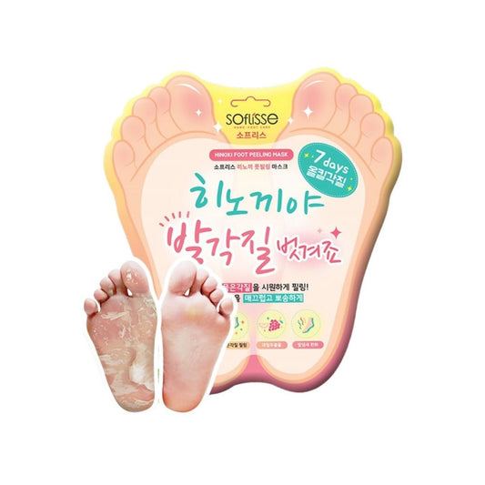 Soflisse Hinoki Foot Peeling Mask – Exfoliating Foot Peel with Forest Therapy - Maskory