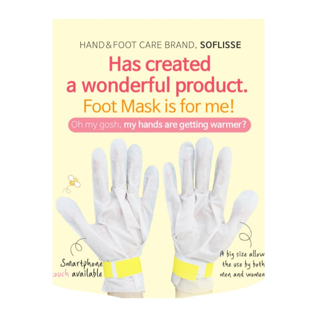 Soflisse Honey Paraffin Hand Spa Mask – Heated Paraffin Therapy for Soft, Nourished Hands - Maskory
