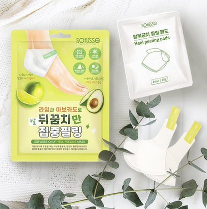 Soflisse Only Heel Peeling Mask – Intensive Exfoliation for Cracked, Rough Heels - Maskory